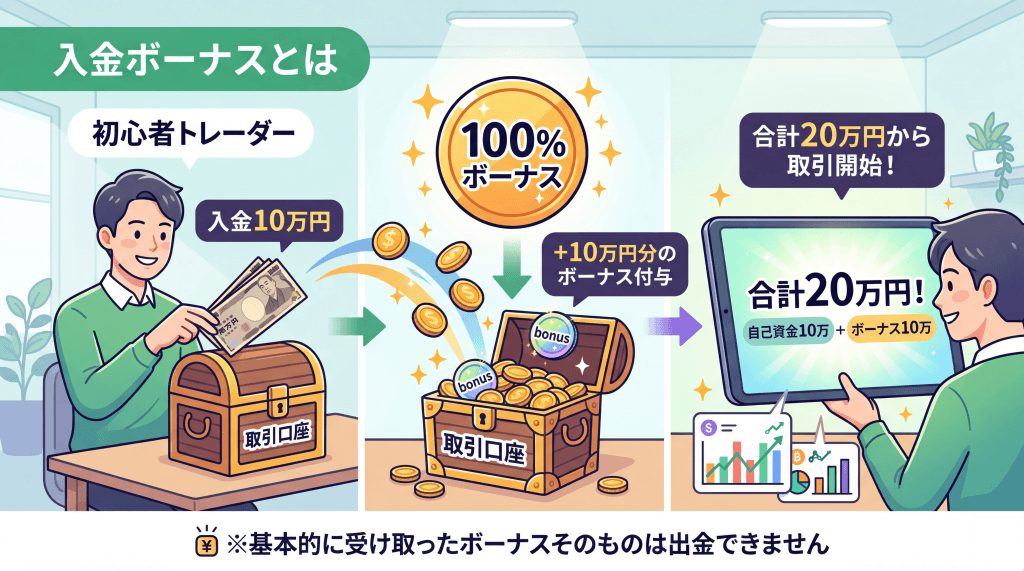 海外FXの入金ボーナスとは